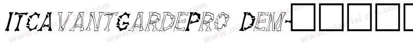 ITCAvantGardePro Dem字体转换